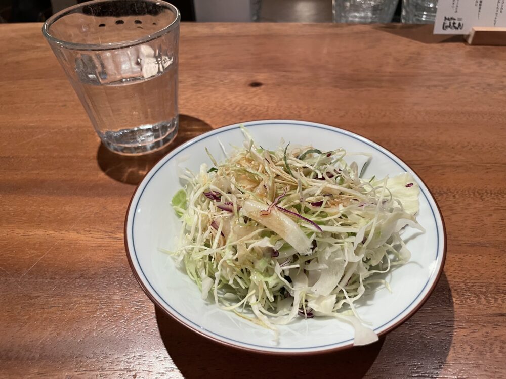 青山グランドホテル とんかつ じゅんちゃん サラダ